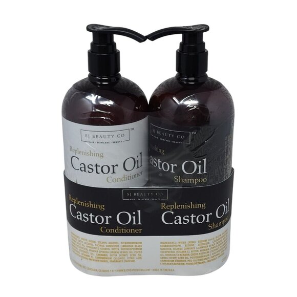 Beauty Untouched Replenishing Castor Oil Shampoo and Conditioner JUMBO SIZE 32oz - Picture 3 of 5